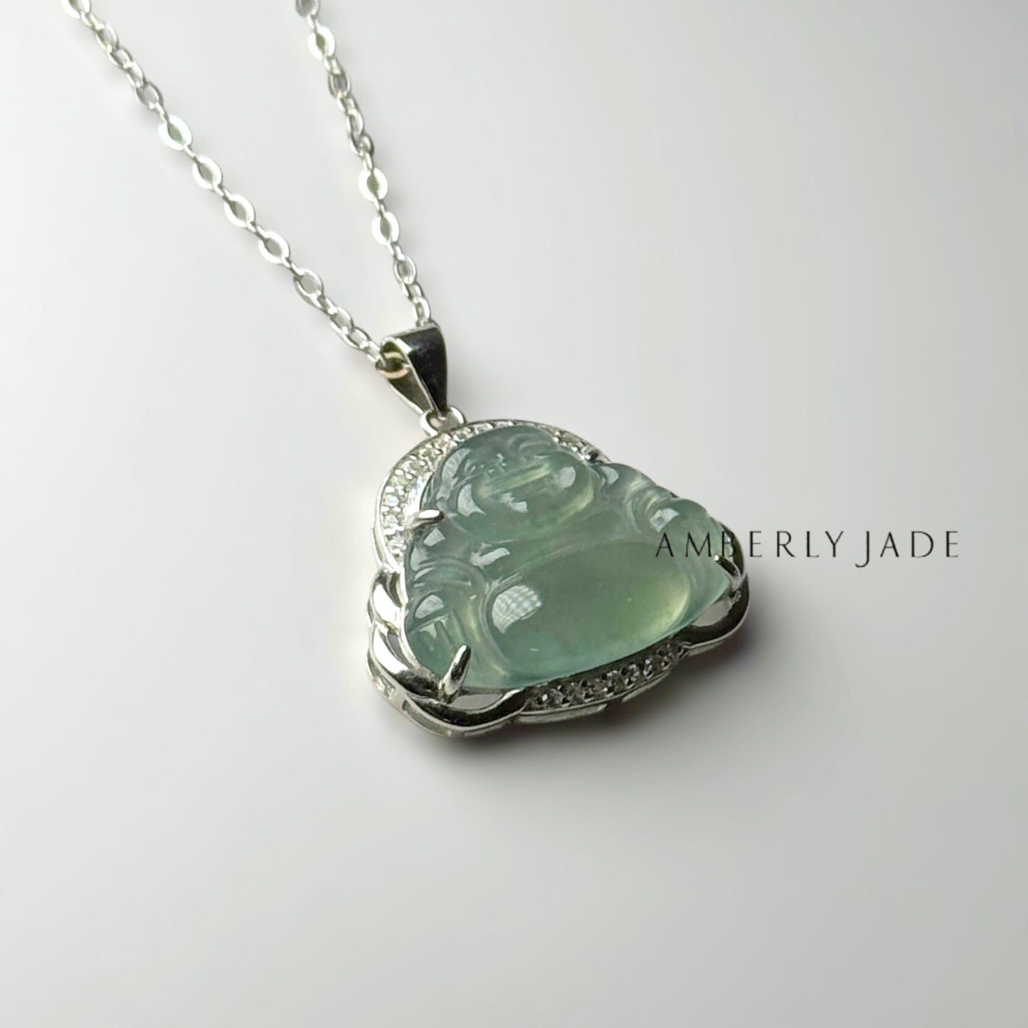 Laughing Buddha Pendant Necklace