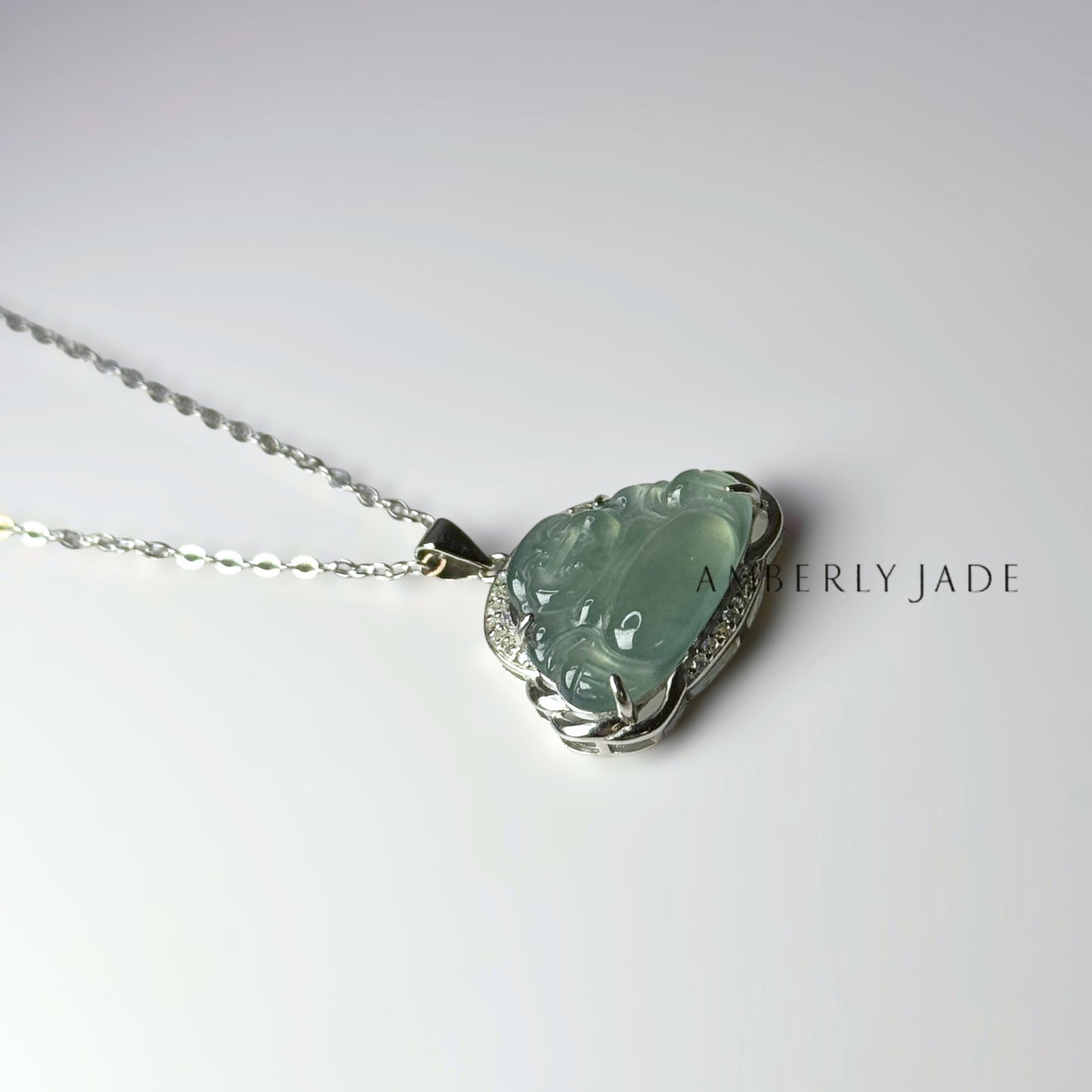Laughing Buddha Pendant Necklace