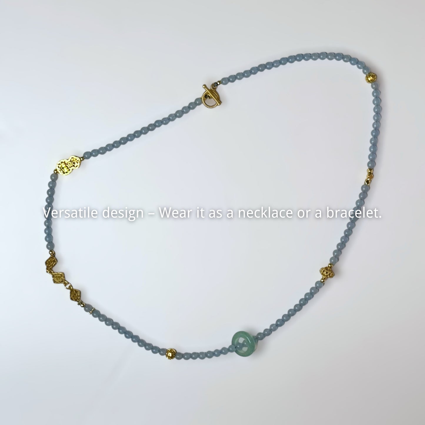 Golden Jade Necklace & Bracelet