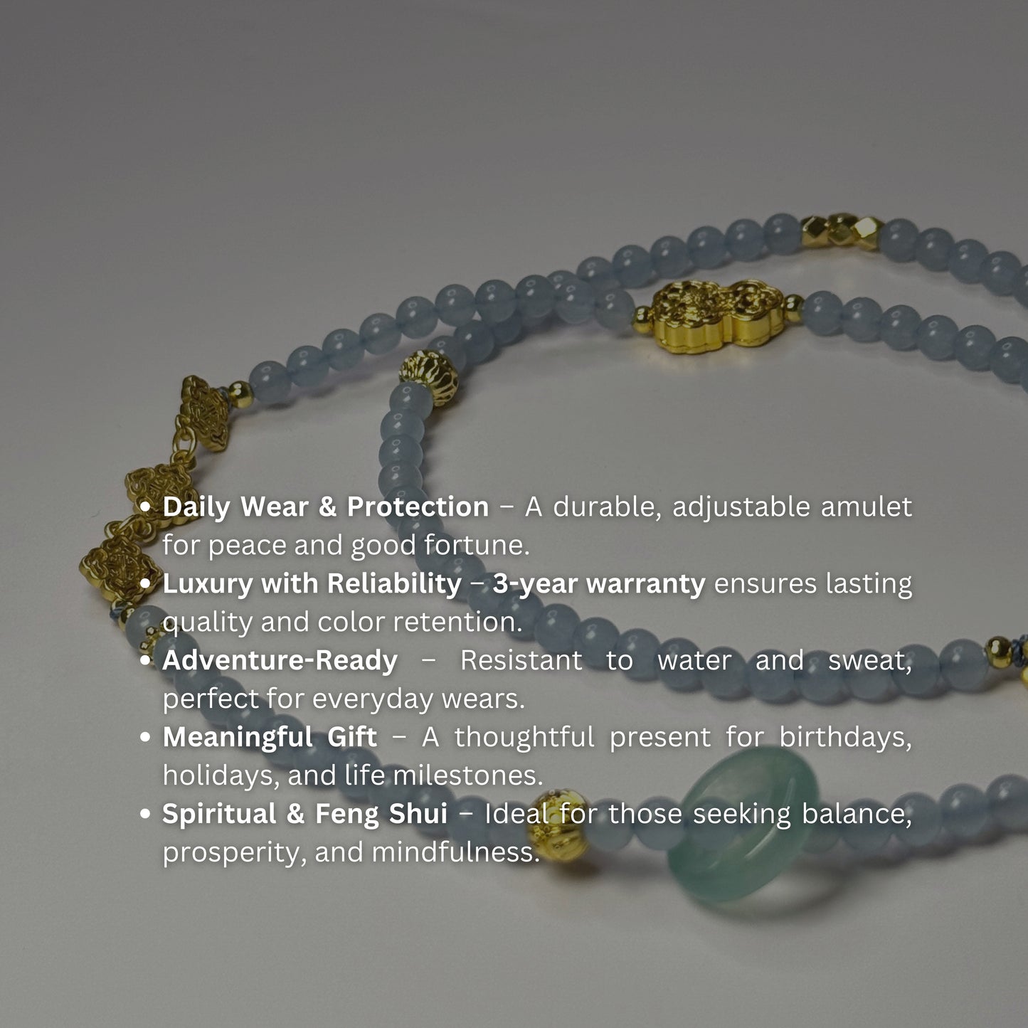 Golden Jade Necklace & Bracelet