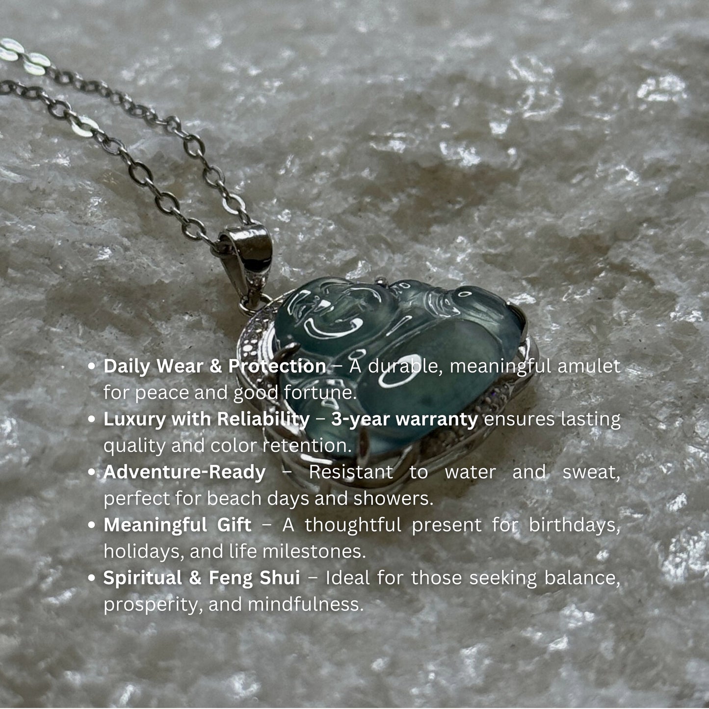 Laughing Buddha Pendant Necklace