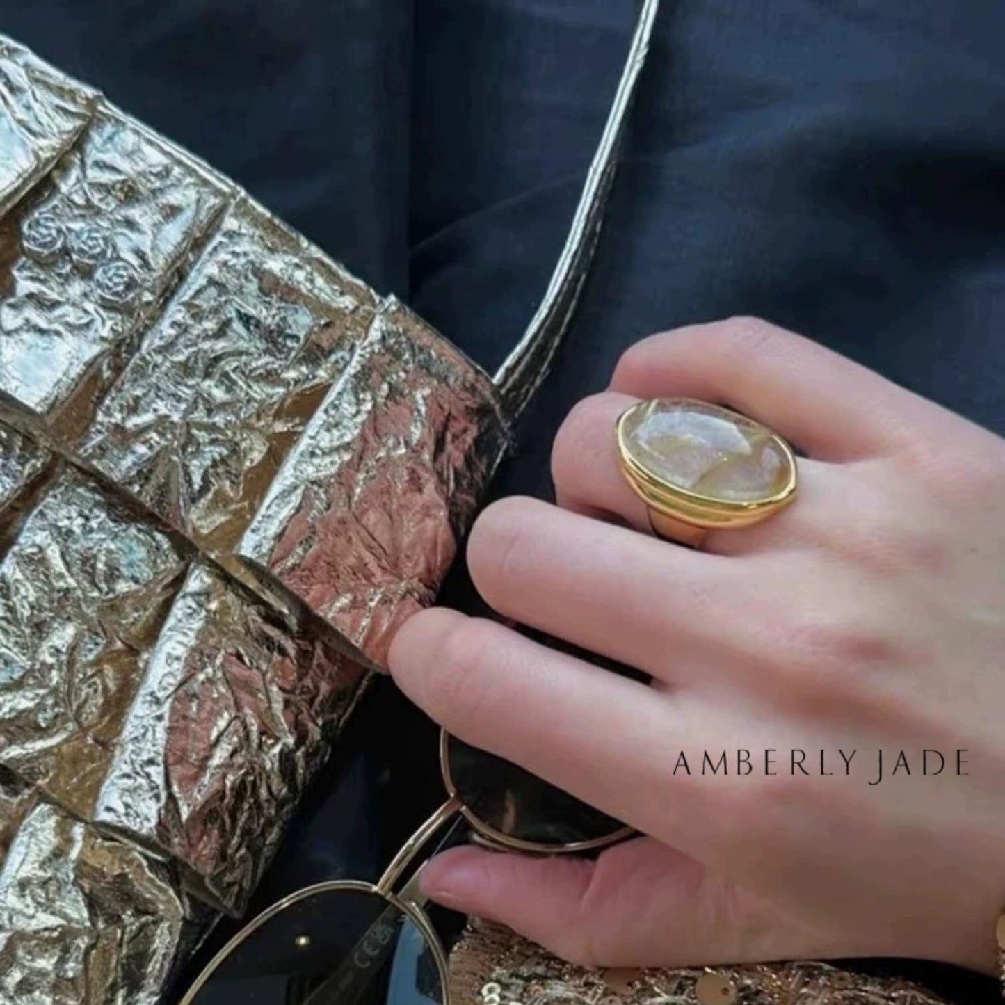 Golden Radiance Citrine Ring